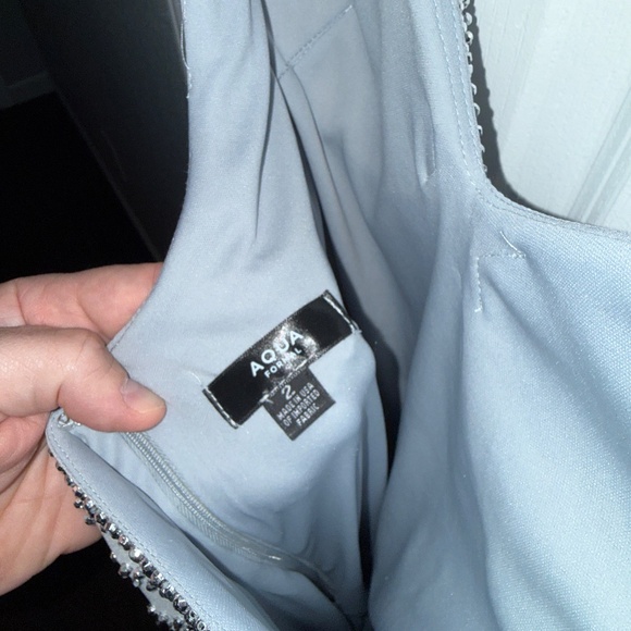 Aqua Formal Silver Dress - Picture 5 of 5